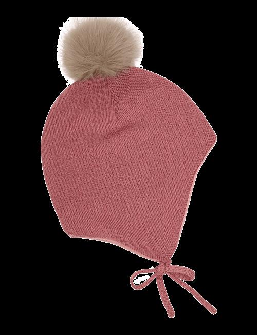 Minymo | Hat W. Detachable Fake Fur | 6-9M