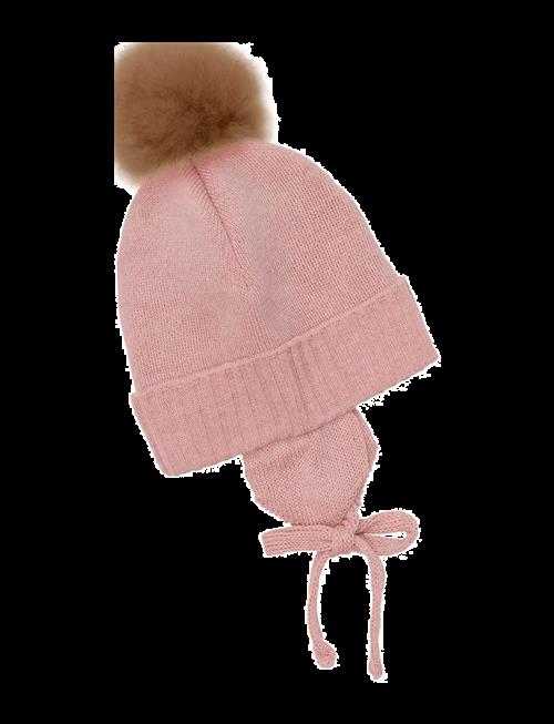 Huttelihut | Bonnet Wool Knit Alpaca Pompom | 0-1M