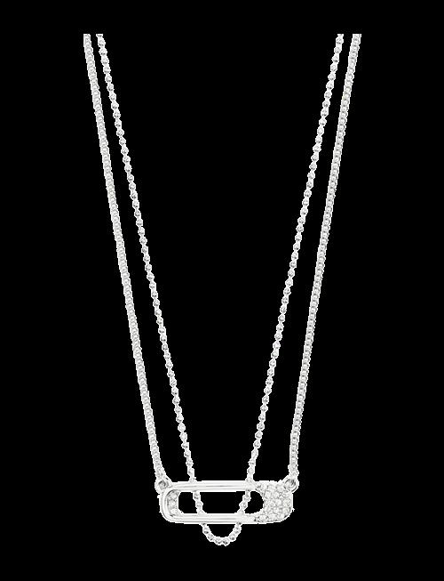 Pilgrim | Instant Necklace, 2-In-1 Set, Silver-Plated | ONE SIZE