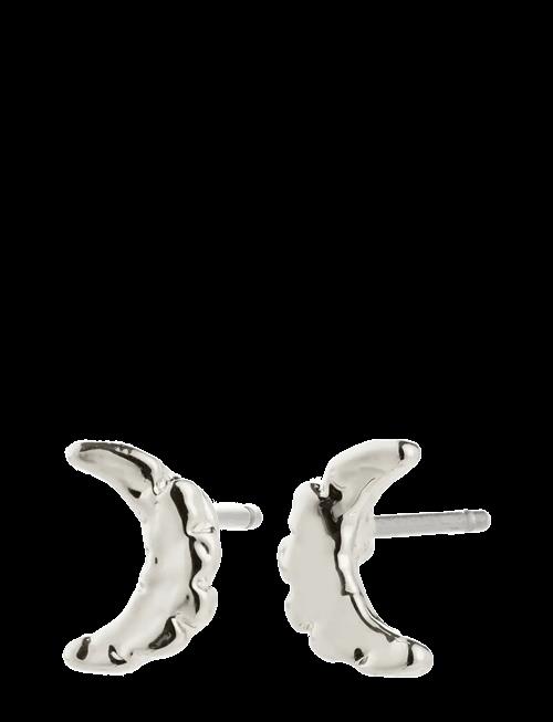 Pilgrim | Between Moon Earrings Silver-Plated | ONE SIZE