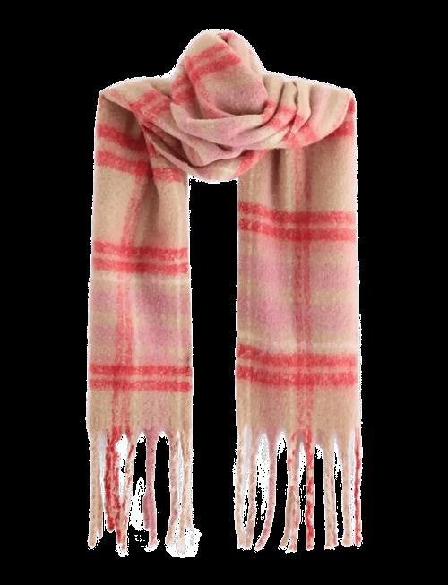 Lindex | Scarf Big Fringe Check Wool Ve | ONE SIZE