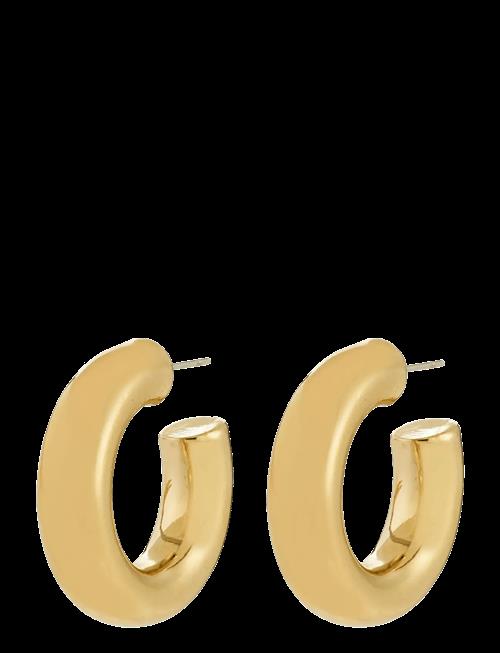 Se Pilgrim | Phase Medium Hoops Gold-Plated | ONE SIZE hos Booztlet