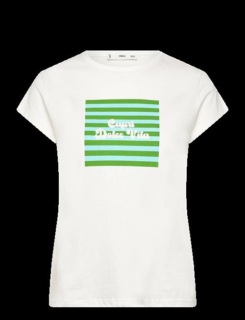 Mango | Printed Cotton-Blend T-Shirt | XS