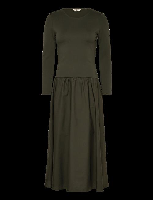 Gant | Midi Jersey Woven Combo Ls Dress | XL