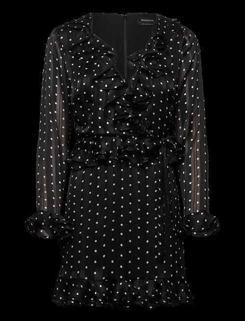 Bardot | Frill Detail Spot Mini Dress | 34