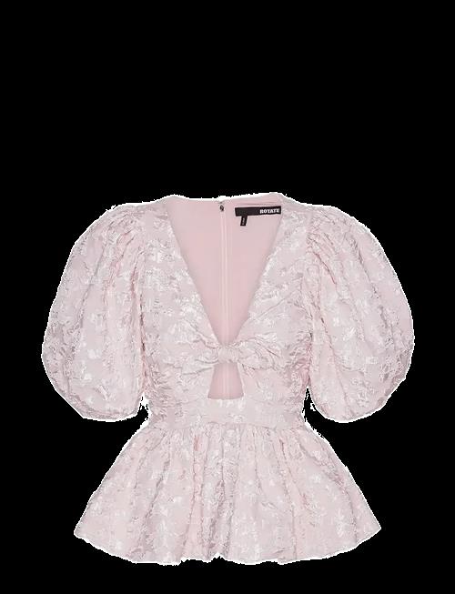 ROTATE | Jacquard Puff Sleeve Top | 40