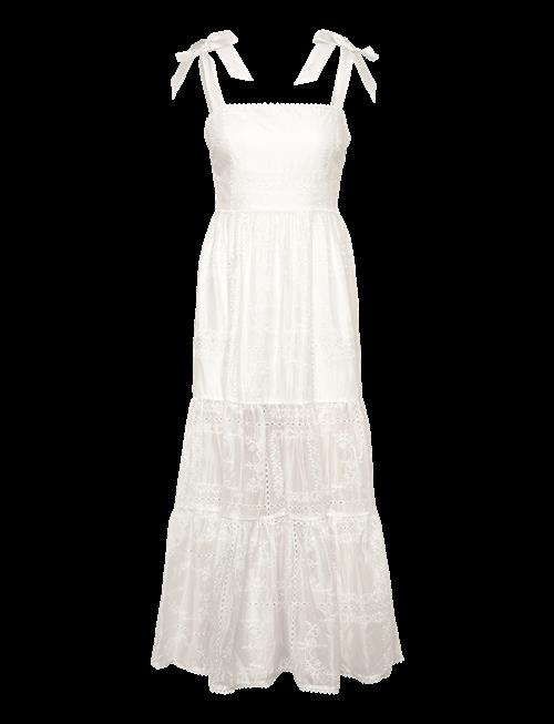 Malina | Adri Embroidered Tie Strap Maxi Dress | 42