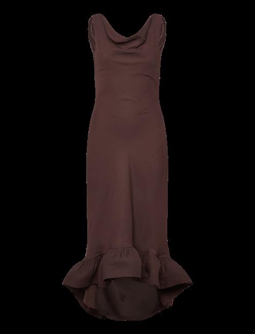 Malina | Alia Cowl Neck Ruffled Maxi Dress | 34