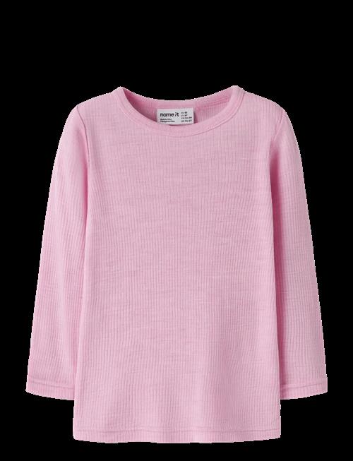 name it | Nmnwax Wool Rib Ls Top Noos | 110