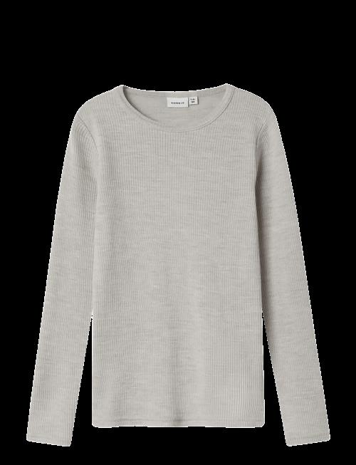 name it | Nknwax Wool Rib Ls Top | 116