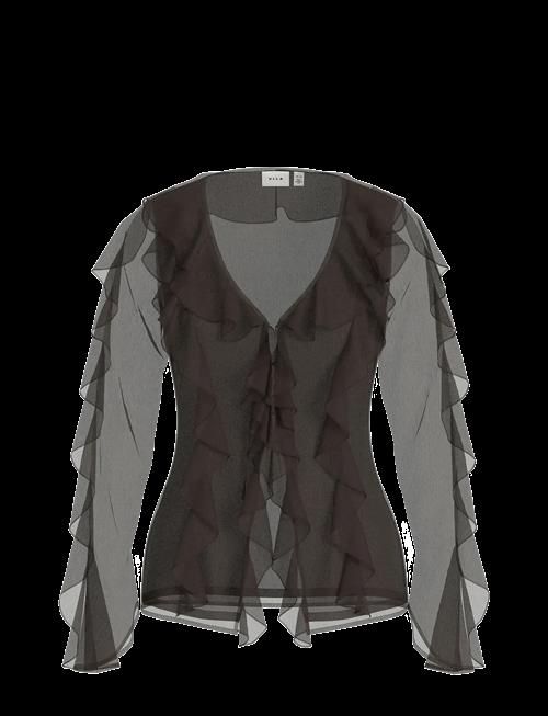 Se Vila | Vifalia L/S Frill Kimono Top/Ka | 34 hos Booztlet