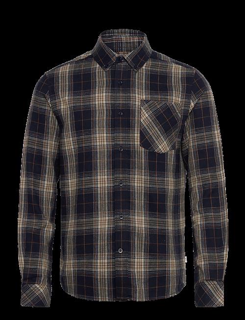 Knowledge Cotton Apparel | Dune Regular Check Flannel Shirt | S