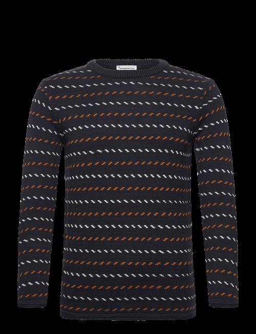 Knowledge Cotton Apparel | Organic Cotton Jacquard Knit - Rege | XXL
