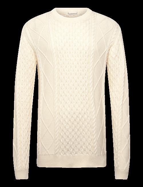 Knowledge Cotton Apparel | Organic Cotton Cable Knit - Regener | XL