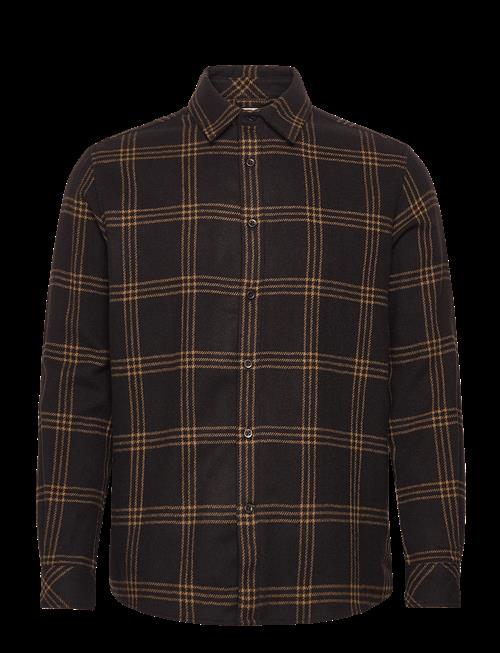 Knowledge Cotton Apparel | Merino Wool Checked Shirt Rws | M