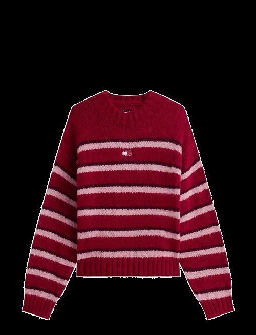 Tommy Jeans | Tjw Badge Stripe Fluffy Sweater | XS