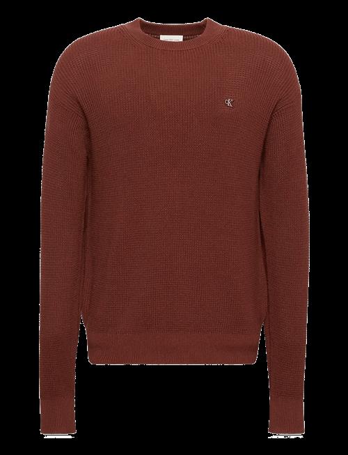 Calvin Klein Jeans | Ls Ez Cotton Waffle Crwnk Swtr 9 | M