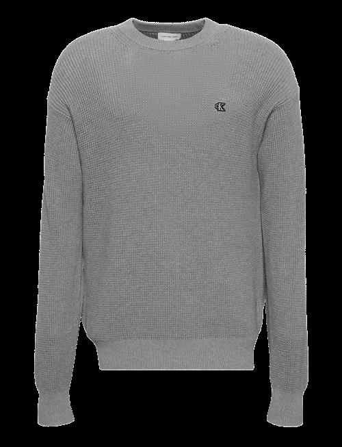 Calvin Klein Jeans | Ls Ez Cotton Waffle Crwnk Swtr 9 | S