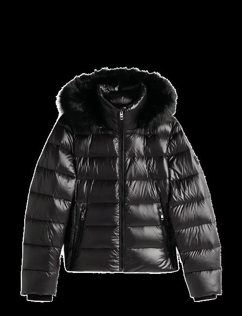 Tommy Hilfiger | Gloss Hw Down Slim Jacket W Fur | L