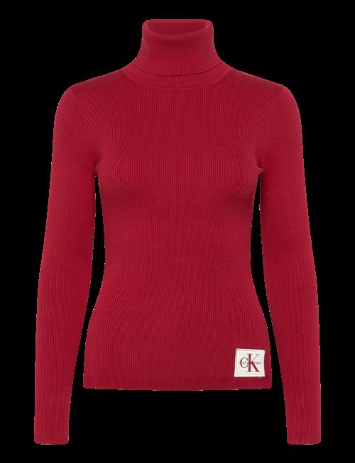 Calvin Klein Jeans | Woven Label Roll Neck | XS