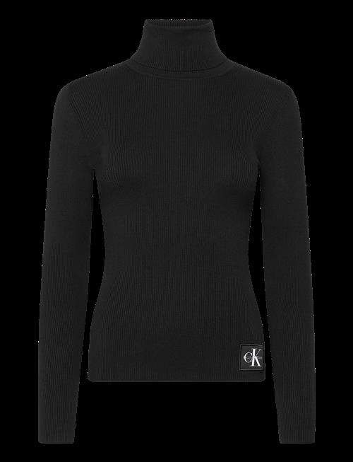 Calvin Klein Jeans | Woven Label Roll Neck | XS