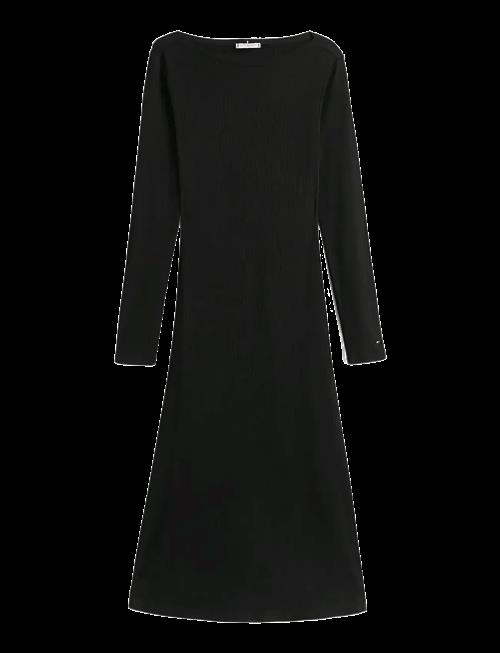 Tommy Hilfiger | 5X2 Rib Flare Midi Dress Ls | M