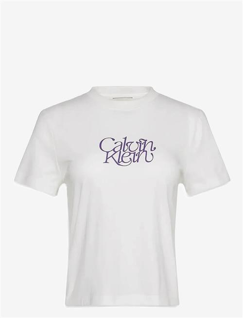 Calvin Klein Jeans | Ss Fitted Script Calvin Klein Te | M