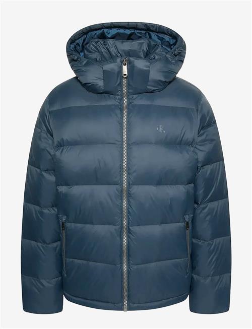 Calvin Klein Jeans | Ls Nylon Zip Off Hood Down Puffe | L