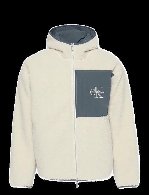Calvin Klein Jeans | Sherpa Funnel Neck Full Zip Hood | XXL