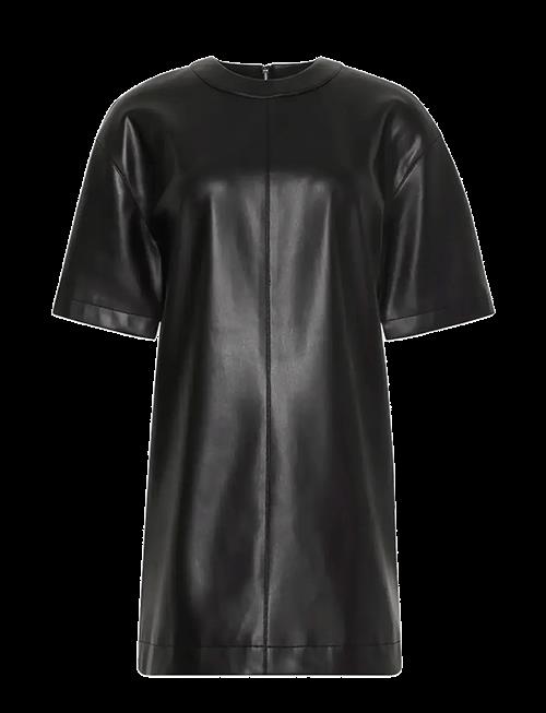 Calvin Klein Jeans | Faux Leather T-Shirt Mini Dress | XS
