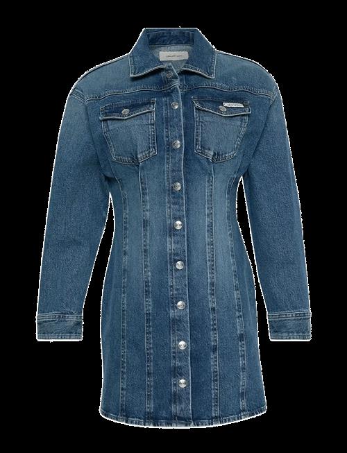 Calvin Klein Jeans | Ls Denim Mini Dress Cold Springs | XXS