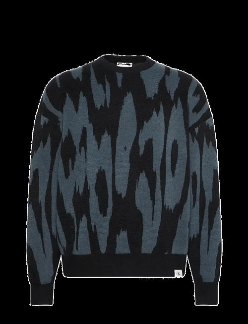 Calvin Klein Jeans | Ls Abstract Jacquard Crwnk Swtr | XXL