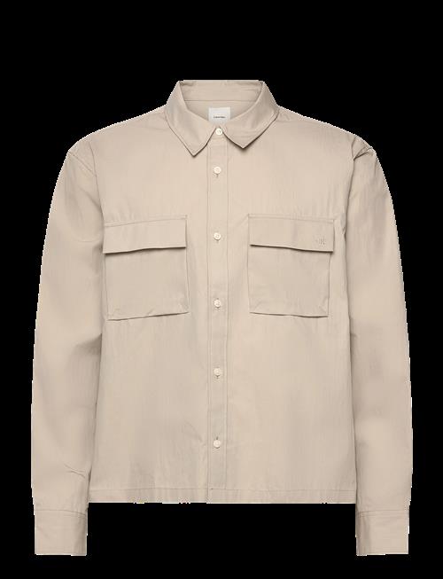 Calvin Klein | Ls Cotton Nylon Easy Cropped Shi | XL