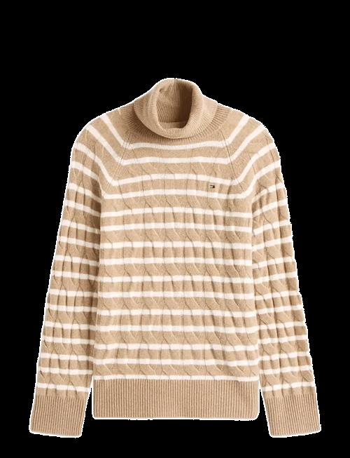 Tommy Hilfiger | Soft Wool Cable Roll-Nk Ls Swt | XL