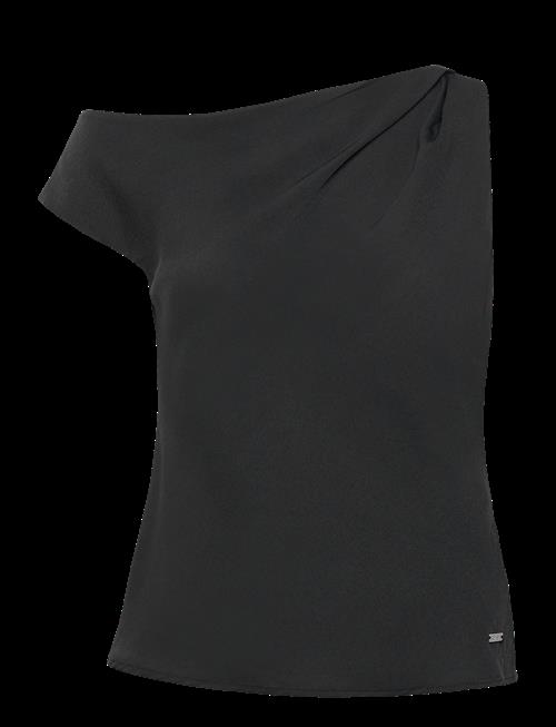 Calvin Klein | Crepe One Shoulder Top | 38