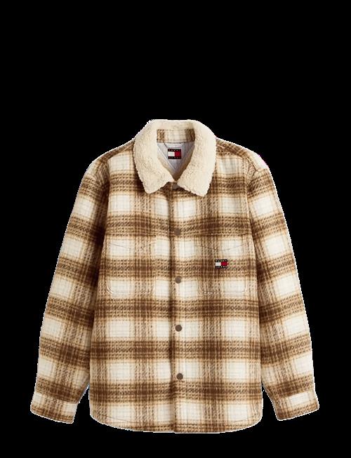 Tommy Jeans | Tjm Check Teddy Overshirt Ext | XL