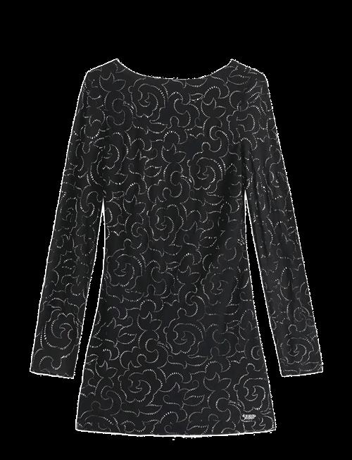 Tommy Jeans | Tjw Metallic Aop Mini Ls Dress | XL