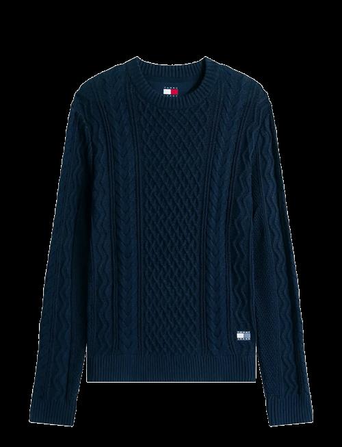 Tommy Jeans | Tjm Slm Badge Cable Knit Sweater | XXL
