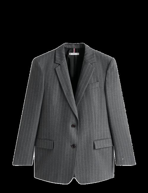 Tommy Hilfiger | Pinstripe Relaxed Blazer | 40