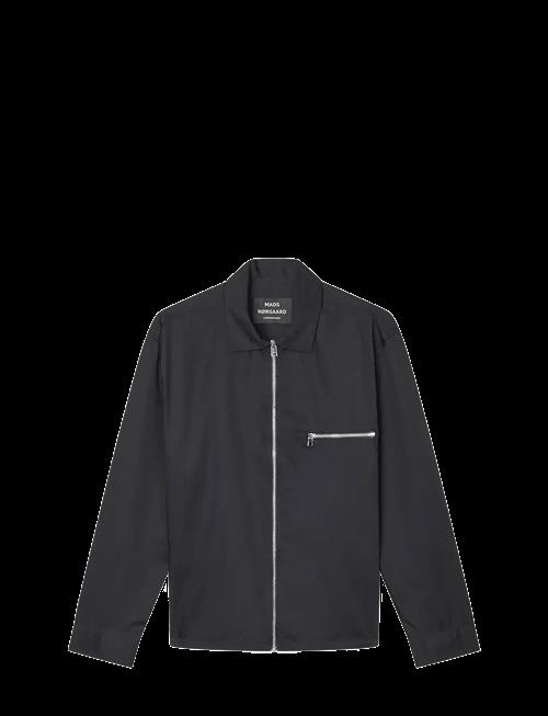 Mads Nørgaard | Narrow Twill Dexter Zip Shirt | XS