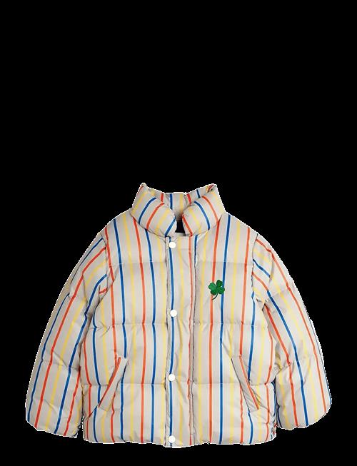 Mini Rodini | Clover Emb Stripe Citypuffer | 128/134