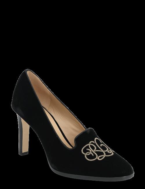 Lauren Ralph Lauren | Corah Embroidered-Logo Velvet Pump | 40