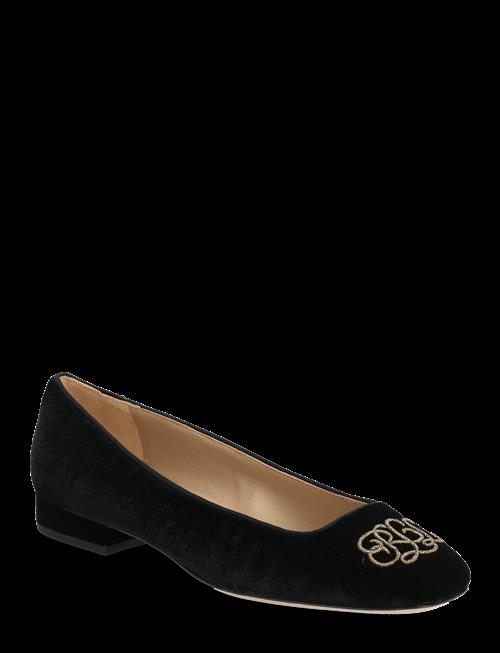 Lauren Ralph Lauren | Emellie Logo Velvet Ballet Flat | 36