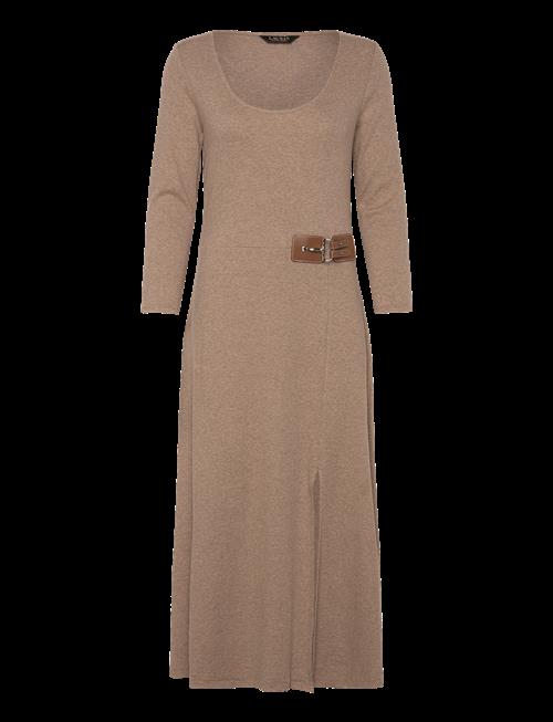 Lauren Ralph Lauren | Buckle-Trim Rib-Knit Midi Dress | 38