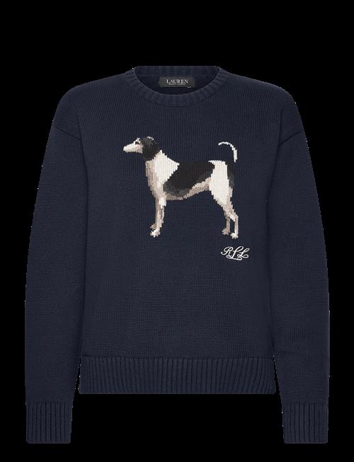 Lauren Ralph Lauren | Intarsia-Knit Dog Cotton Sweater | XS