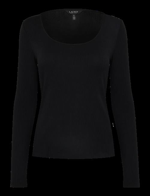 Lauren Ralph Lauren | Rib-Knit Long-Sleeve Scoopneck Tee | XL