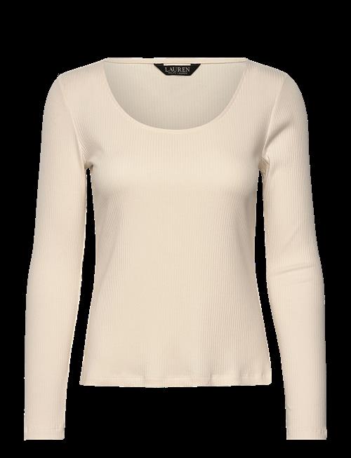 Lauren Ralph Lauren | Rib-Knit Long-Sleeve Scoopneck Tee | L