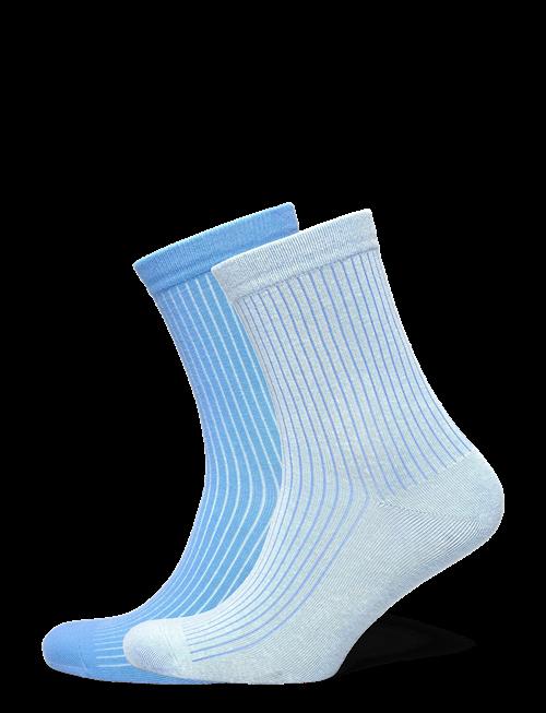 Organic Basics | Core Rib Contrast Socks 2-Pack | 43-46