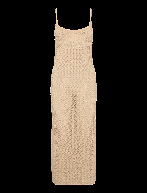 Malina | Claudine Knitted Slip Beach Maxi Dress | L