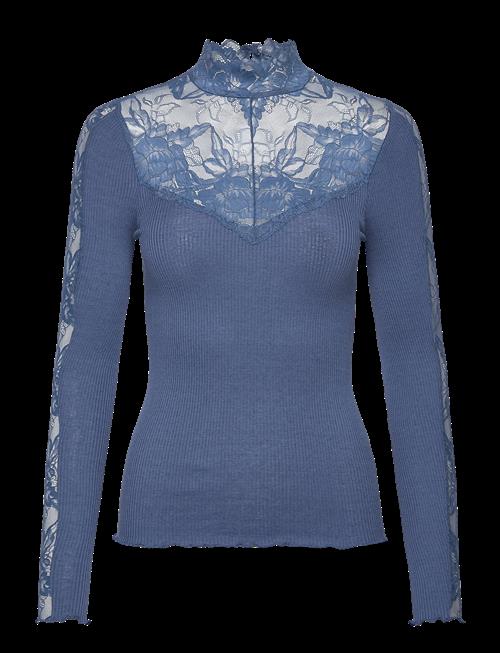 Rosemunde | Rwbeatha Silk Ls Lace T-Neck T-Shir | XS
